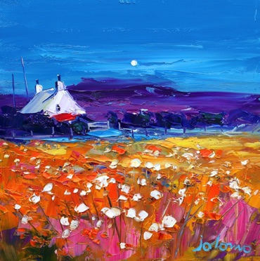 Moonrise Isle of Gigha 12x12 SOLD Moonrise Isle of Gigha 12x12 SOLD